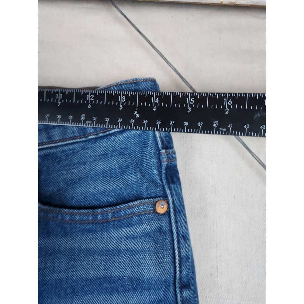 Madewell Womens 26 Mid Rise 90s Straight Jeans Blue Denim Straight Leg 26x28 - Picture 3 of 16